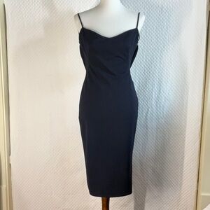 Katie May Pretty Bird Dress in Navy Blue Medium